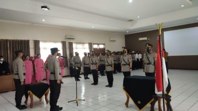 Serah Terima Jabatan Kasat Reskrim Dan Kasat Lantas Polres Blora, Ini Pejabat Barunya