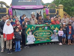 Polres Blora Berangkatkan 50 Pemudik Balik Gratis ke Jakarta