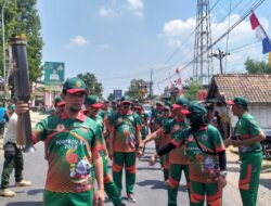 Kirab Obor Api Porprov Jateng 2023 di Blora Berlangsung Meriah