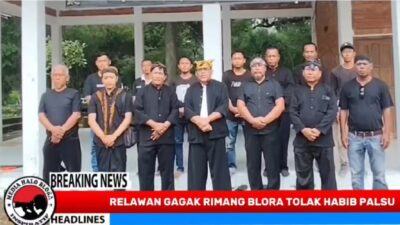 Relawan Gagak Rimang Cepu Blora Tolak Kehadiran Habib yang Provokatif dan Bikin Gaduh Masyarakat