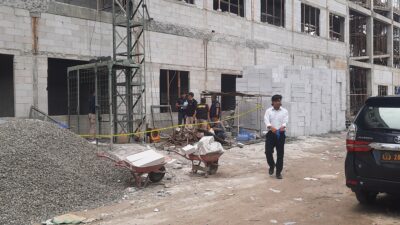 Polisi Lakukan Olah TKP Lanjutan soal Tewasnya Pekerja Bangunan Proyek RS PKU Muhammadiyah Blora