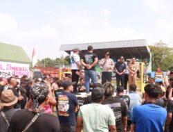 Polres Blora Lakukan Pengaman Demo Ratusan Sopir Truk Tolak UU ODOL