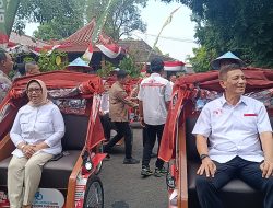 Presiden Prabowo Subianto Bagikan 100 Becak Listrik kepada Tukang Becak di Blora
