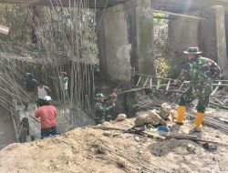 Sinergi TNI-Rakyat, Jembatan Garuda di Desa Jati Blora Dikebut