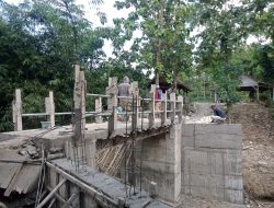 Pembangunan Jembatan Garuda Kodim 0721/Blora di Klopoduwur Masuki Tahap Pengecoran Pengaman