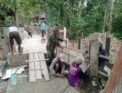 Pembangunan Jembatan Garuda Desa Klopoduwur Blora Kian Mendekati Rampung