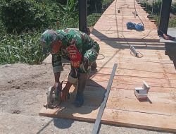 Pemasangan Lantai Rampung, Jembatan Perintis Garuda di Nglebur Blora Semakin Dekati Tahap Penyelesaian