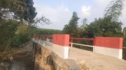 Pembangunan Jembatan Aramco di Todanan Blora Rampung
