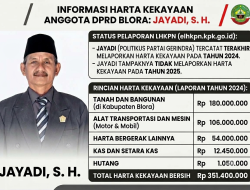 Rincian Harta Anggota DPRD Blora Sekaligus Politikus Gerindra, Jayadi yang Tak Laporkan Harta Kekayaan Pada 2025