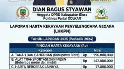 Menengok Harta Kekayaan Anggota DPRD Blora, Dian Bagus Styawan