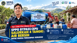 Tak Cuma Urus Makan Gratis, SPPG Bypass Cepu Salurkan 4 Tangki Air Bersih untuk Warga Terdampak Kemarau